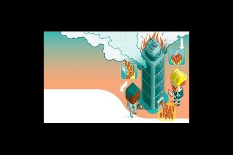 Fire safety illustration